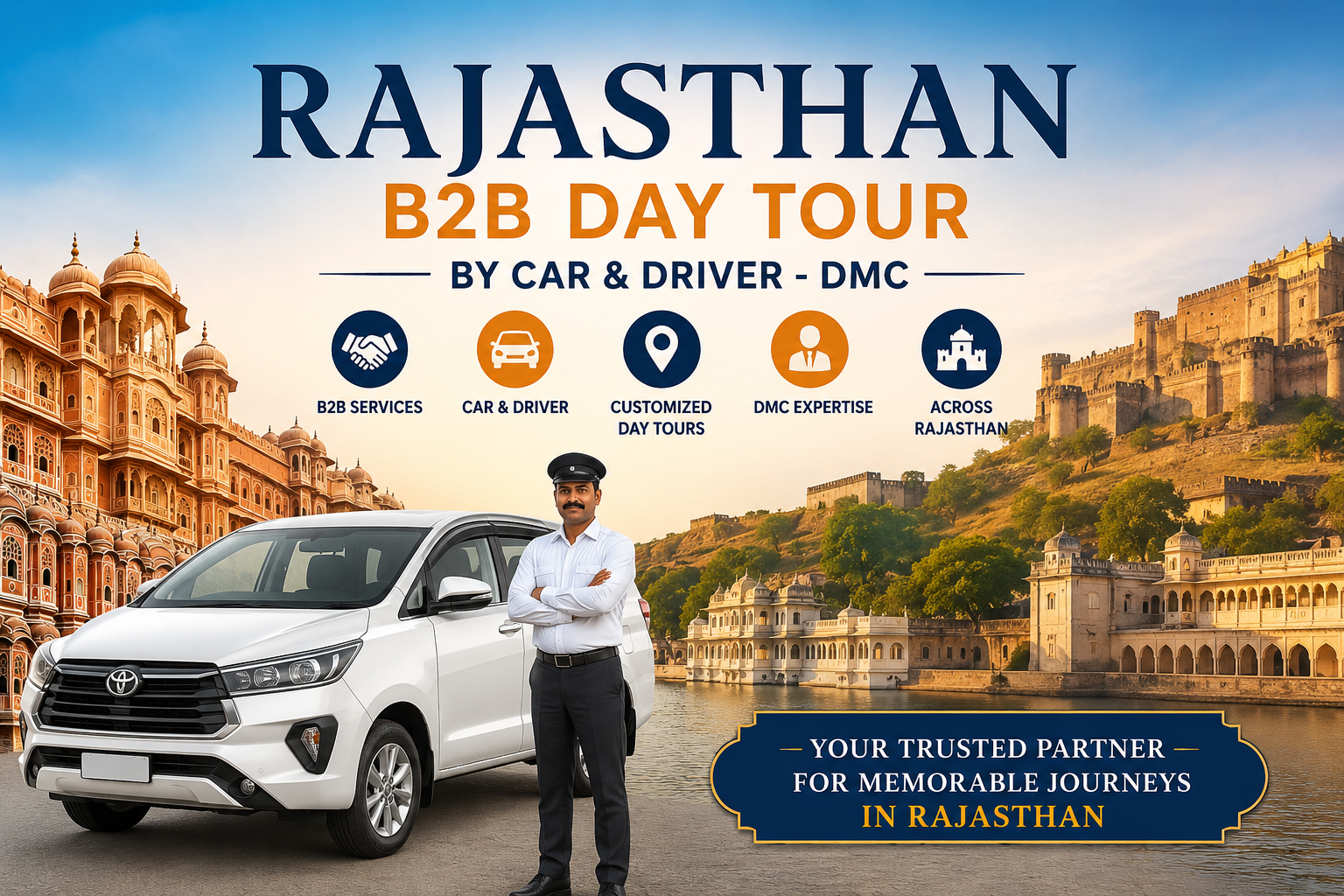 Rajasthan B2B Day Tour by Car & Driver - DMC